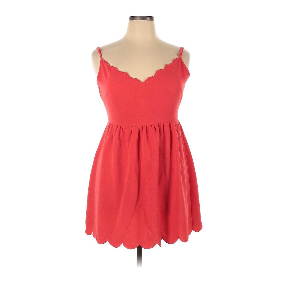 Want and Need Solid Red Casual Dress